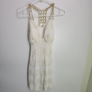 Jacaranda Cocktail Dress with Chain Detail
